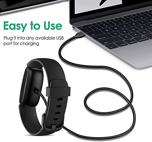 Sengkob [2-Pack] כבל מטען עבור Fitbit Inspire 2 & Ace 3, עבור Fitbit Inspire 2 Tracker כושר, החלפת אביזר כבל טעינה עבור Fitbit Ace 3